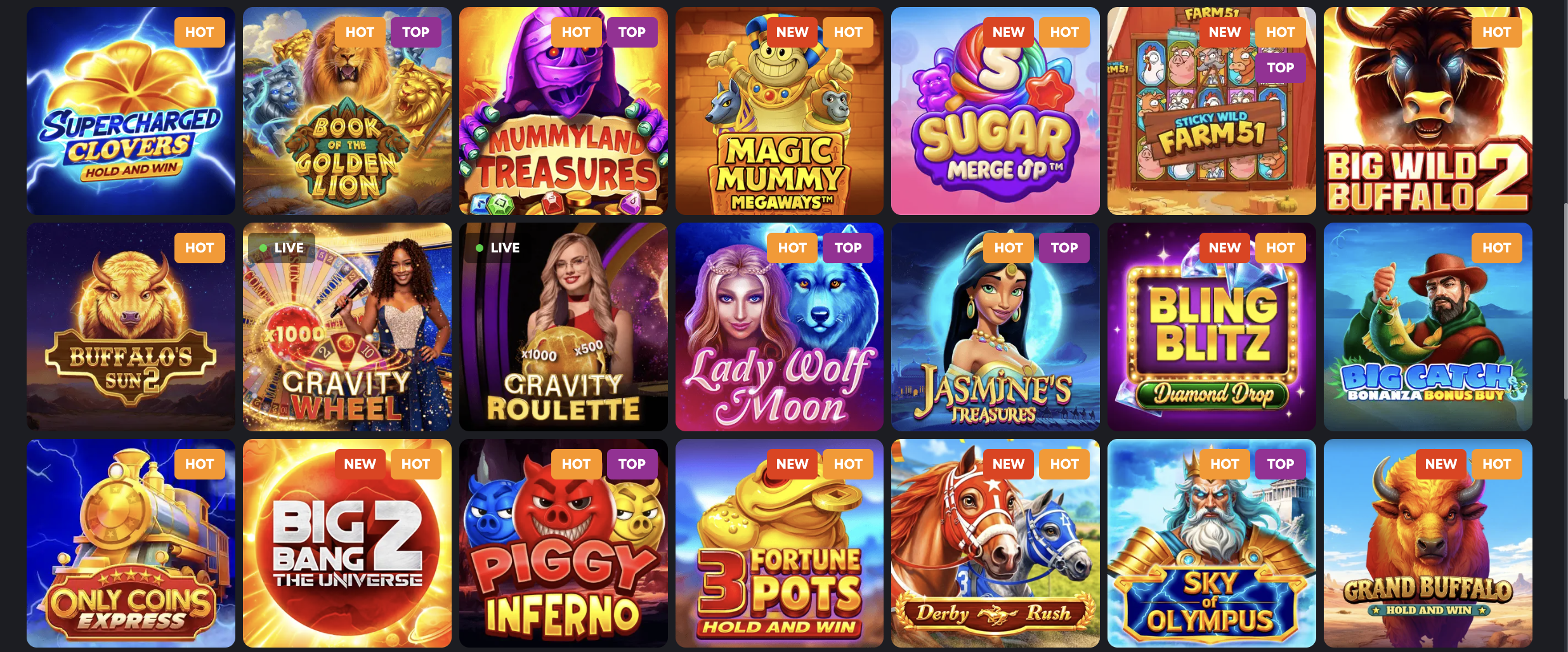 casino 1red top games